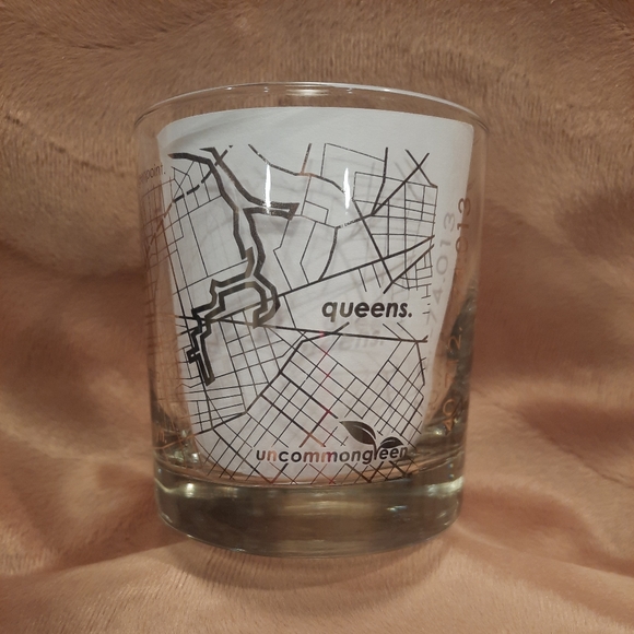 New York City Map Rocks Glass ~ Uncommon Green - Picture 5 of 8